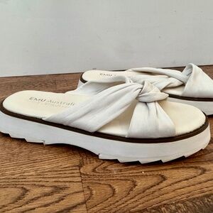 Emu Australia Silky Sandals Shoes‎ Nappa Leather Chunky Women's Size 8